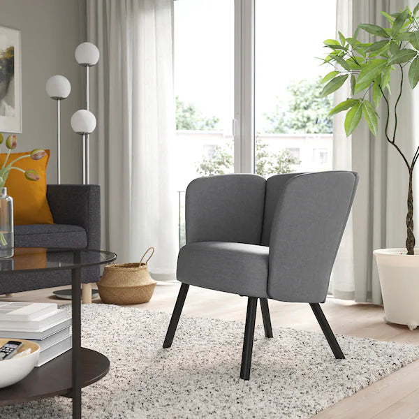 IKEA HERRÅKRA Armchair, Vissle gray