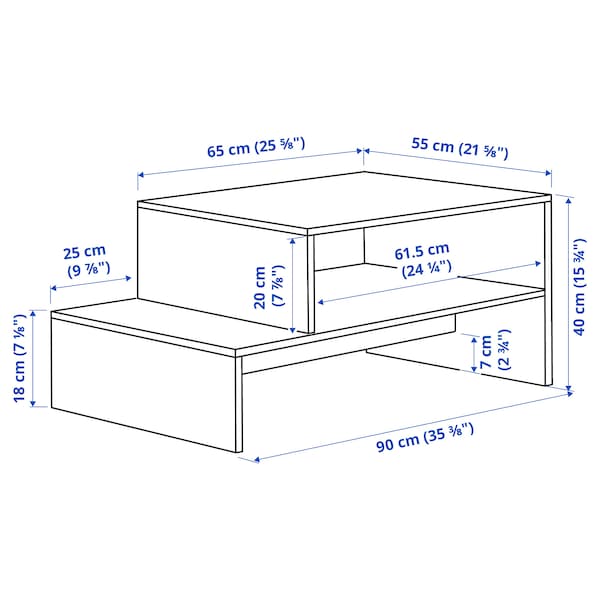 IKEA HOLMERUD Coffee table, oak effect, 35 3/8x21 5/8 "