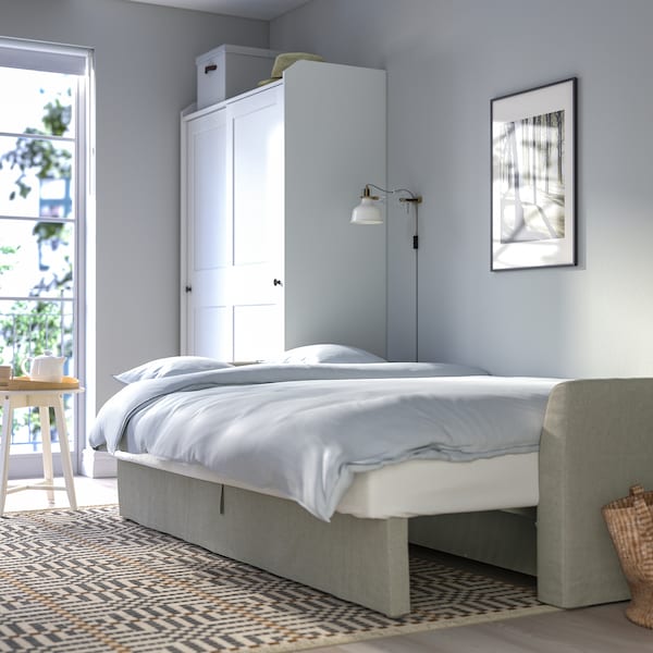 IKEA HOLMSUND 3-seat sleeper sofa, Borgunda beige