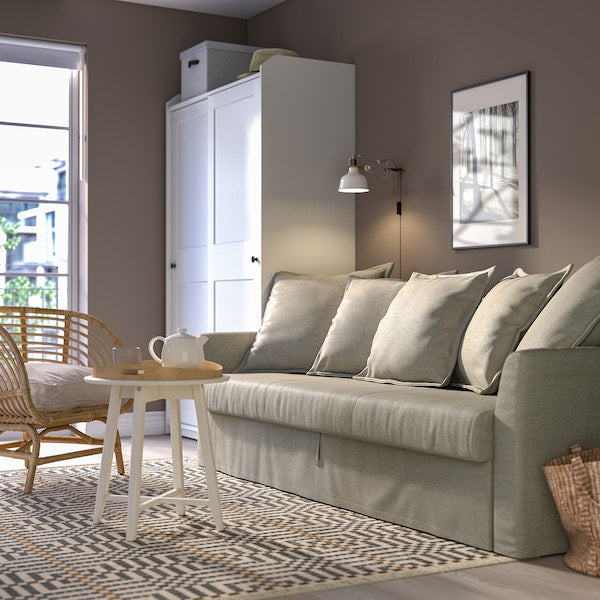 IKEA HOLMSUND 3-seat sleeper sofa, Borgunda beige