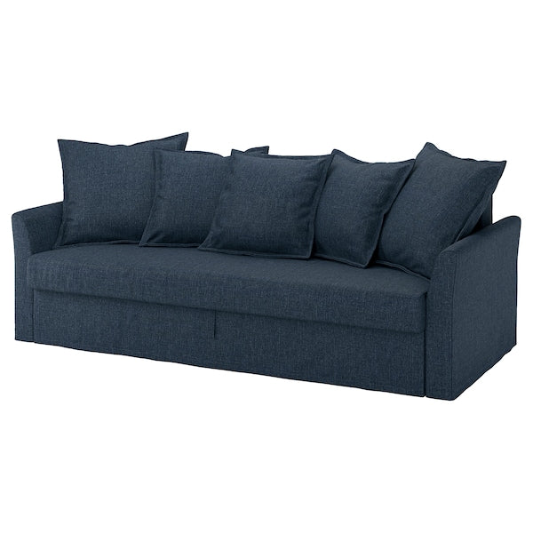 IKEA HOLMSUND 3-seat sleeper sofa, Kilanda dark blue