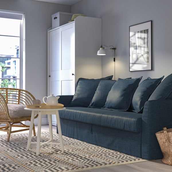 IKEA HOLMSUND 3-seat sleeper sofa, Kilanda dark blue