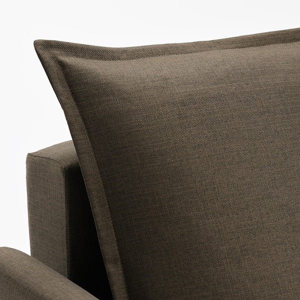 IKEA HOLMSUND 3-seat sleeper sofa, Kilanda gray-brown