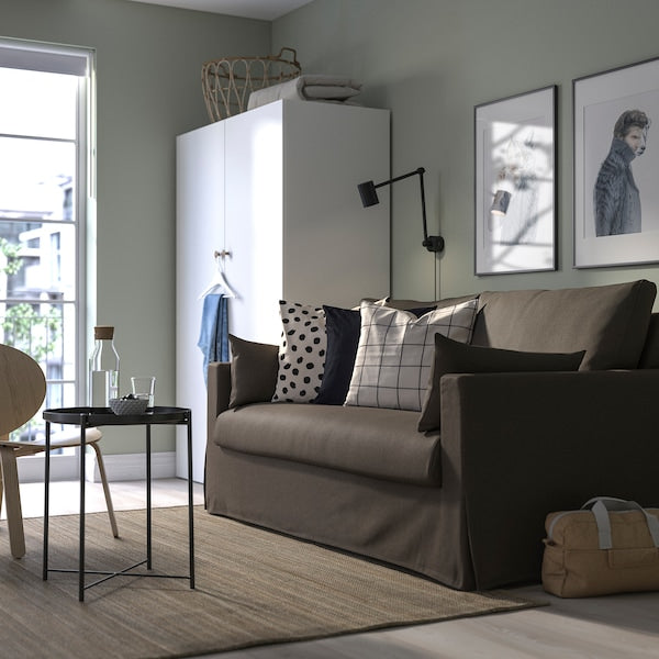 IKEA HYLTARP Sleeper sofa, Gransel gray-brown