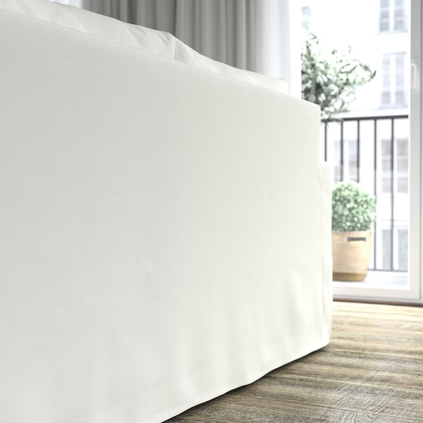 IKEA HYLTARP Sleeper sofa, Hallarp white