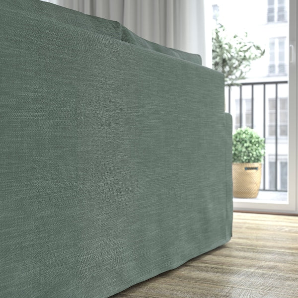 IKEA HYLTARP Sleeper sofa, Hemmesta gray-green