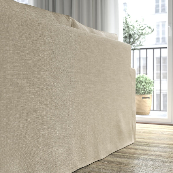 IKEA HYLTARP Sleeper sofa, Hemmesta light beige