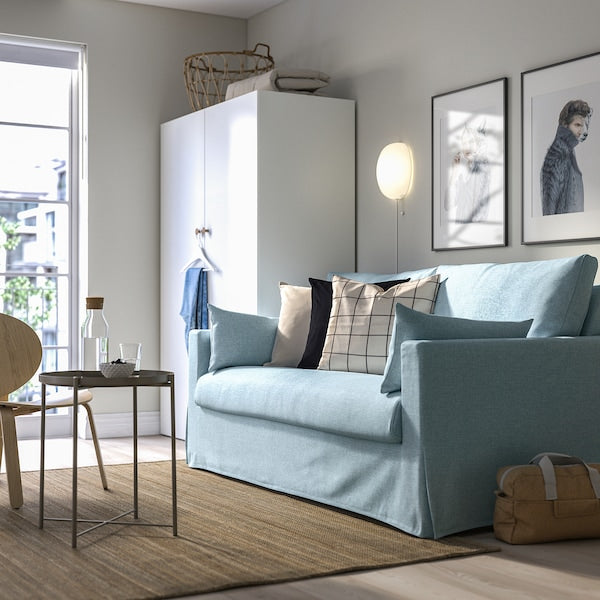 IKEA HYLTARP Sleeper sofa, Kilanda pale blue