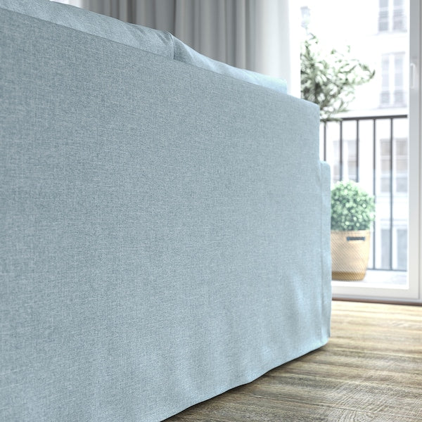 IKEA HYLTARP Sleeper sofa, Kilanda pale blue