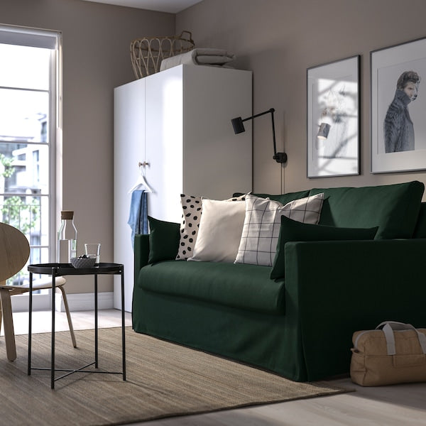 IKEA HYLTARP Sleeper sofa, Tallmyra dark green