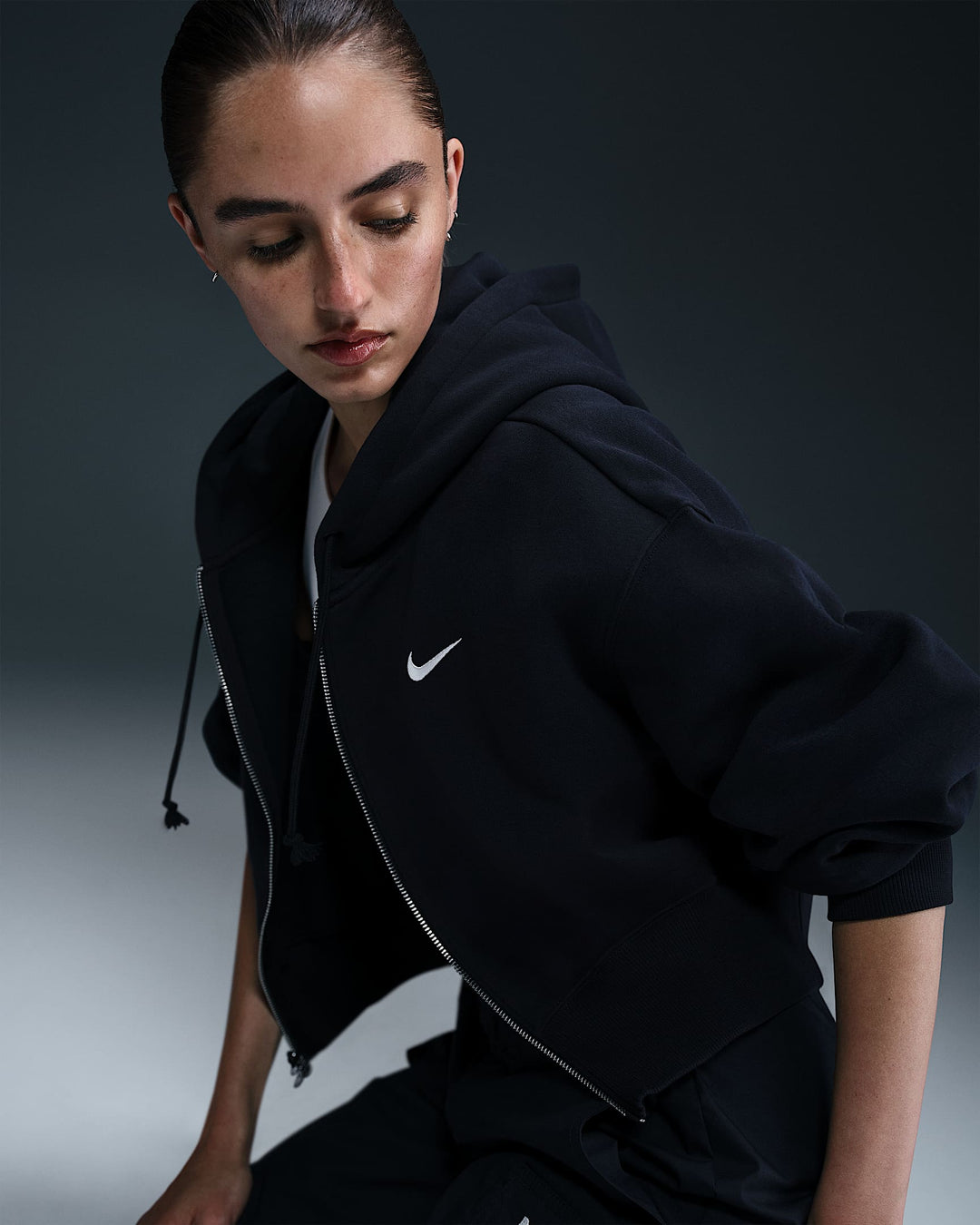 Nike Sportswear Phoenix Fleece Women's Loose Cropped Full-Zip Hoodie