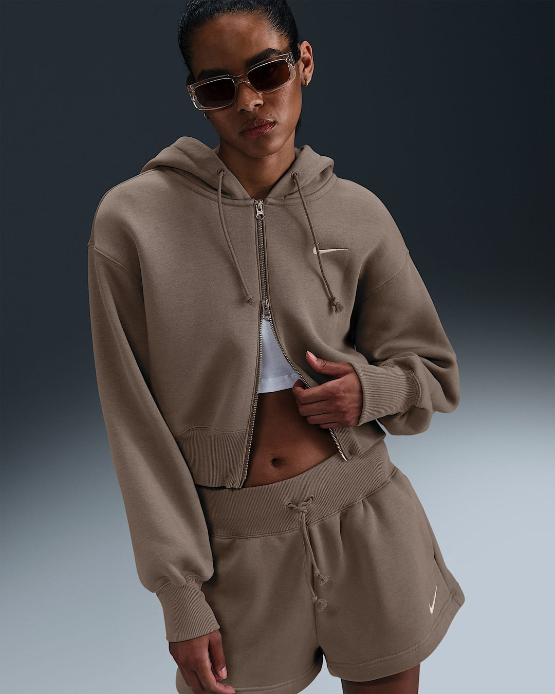 Nike Sportswear Phoenix Fleece Women's Loose Cropped Full-Zip Hoodie