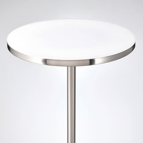 IKEA ISJAKT LED floor uplighter/reading lamp, dimmable/nickel plated, 71 "