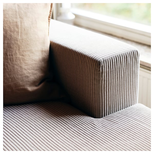 IKEA JÄTTEBO 3.5-seat mod sofa w chaise, Samsala gray-beige