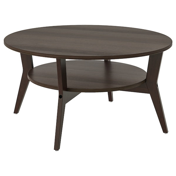 IKEA JAKOBSFORS Coffee table, dark brown stained oak veneer, 31 1/2 "