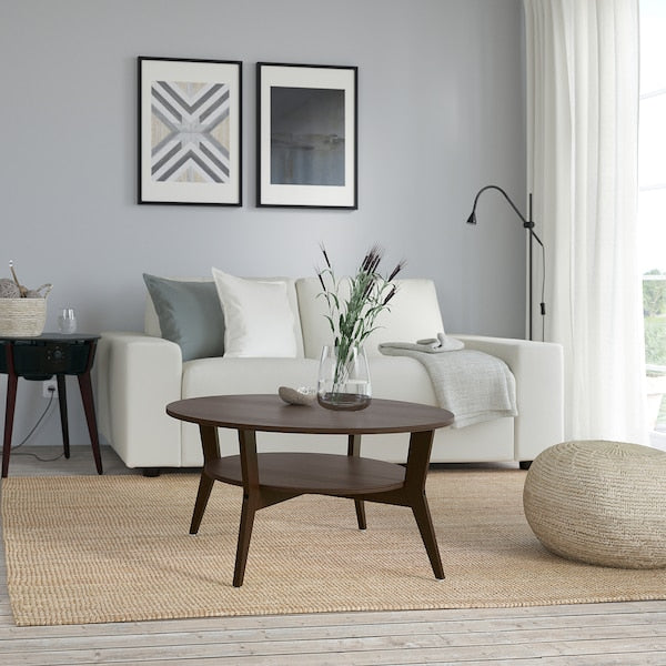IKEA JAKOBSFORS Coffee table, dark brown stained oak veneer, 31 1/2 "