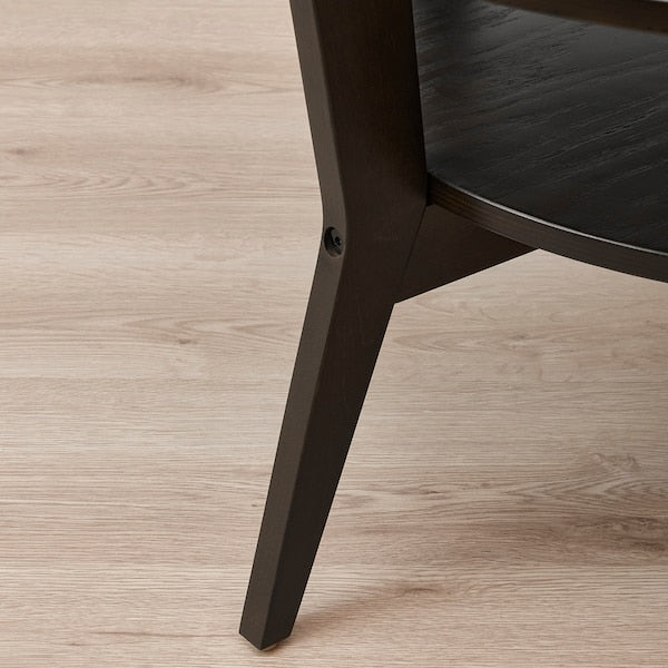 IKEA JAKOBSFORS Coffee table, dark brown stained oak veneer, 31 1/2 "