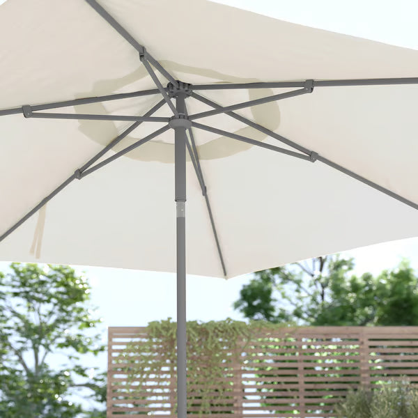 IKEA JOGGESÖ Umbrella, light grey-beige, 118 1/8 "