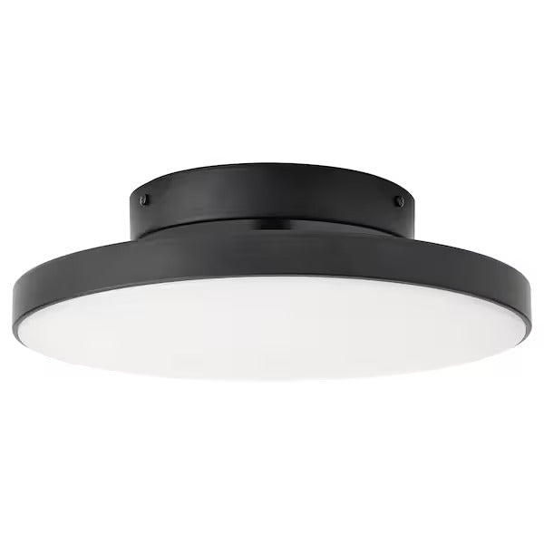 IKEA KABOMBA LED ceiling lamp, matte/black, 14 "