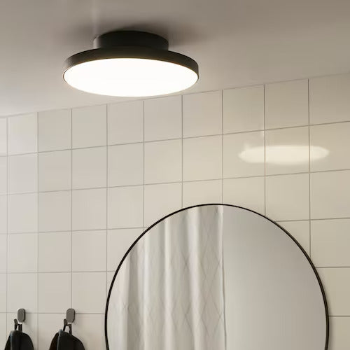IKEA KABOMBA LED ceiling lamp, matte/black, 14 "