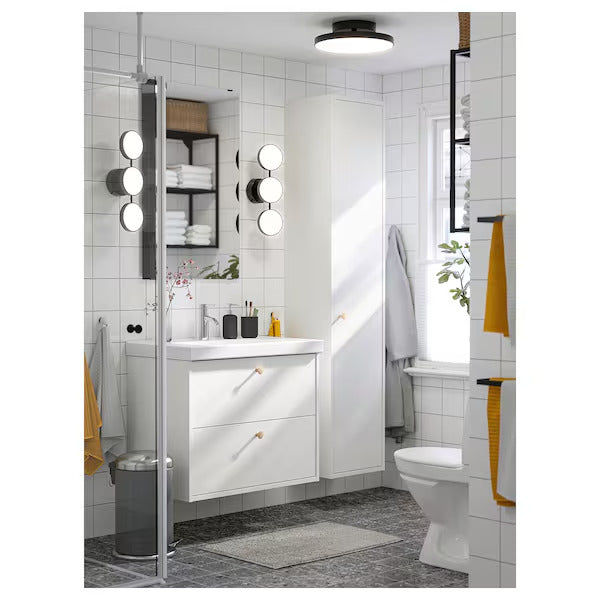 IKEA KABOMBA LED ceiling lamp, matte/black, 14 "