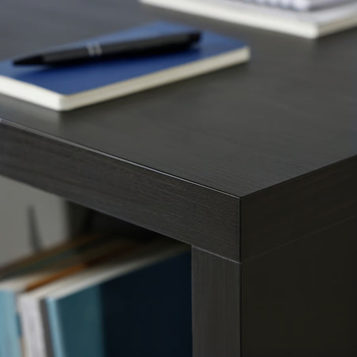 IKEA KALLAX Desk, black-brown, 43 3/4x15 3/8 "