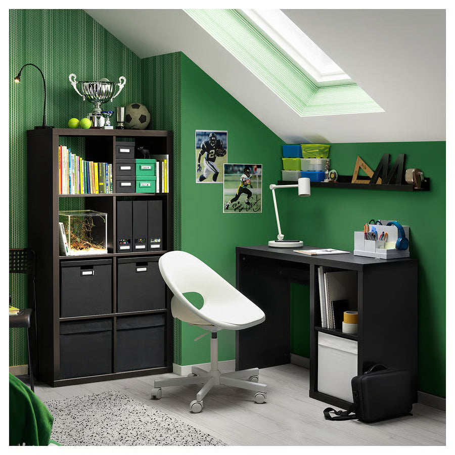 IKEA KALLAX Desk, black-brown, 43 3/4x15 3/8 "