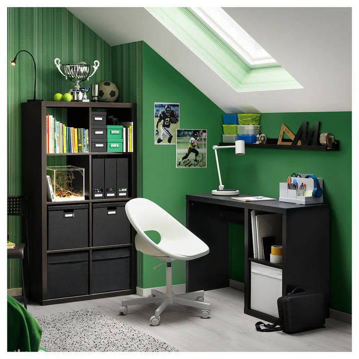 IKEA KALLAX Desk, black-brown, 43 3/4x15 3/8 "