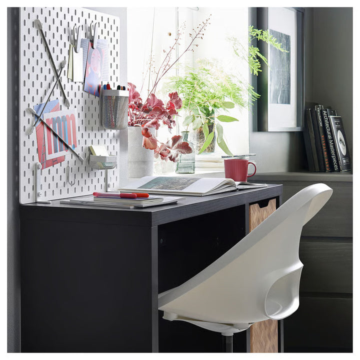 IKEA KALLAX Desk, black-brown, 43 3/4x15 3/8 "