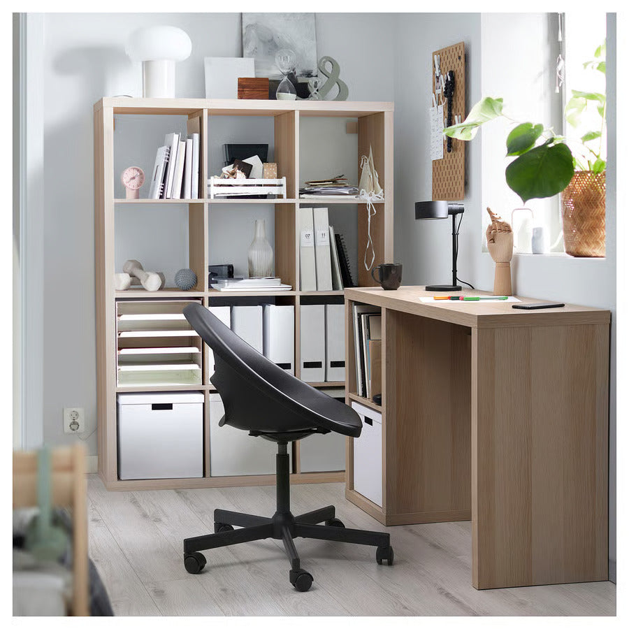 IKEA KALLAX Desk, black-brown, 43 3/4x15 3/8 "