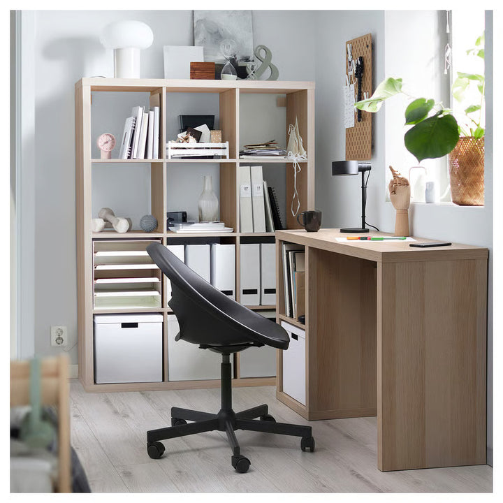 IKEA KALLAX Desk, black-brown, 43 3/4x15 3/8 "