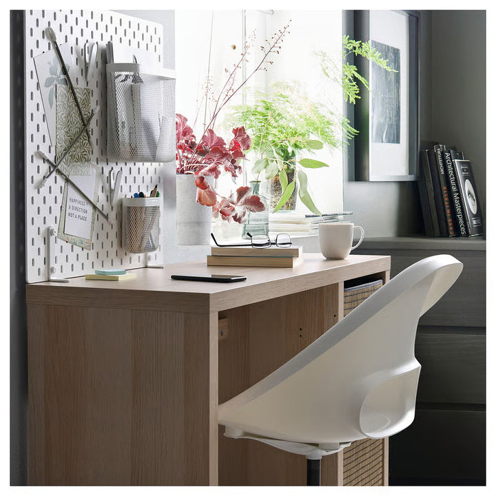 IKEA KALLAX Desk, black-brown, 43 3/4x15 3/8 "