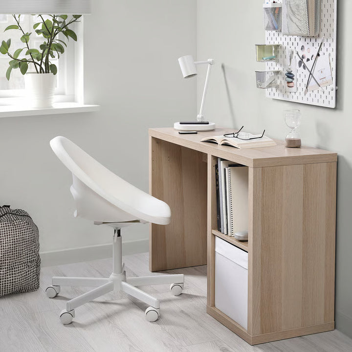 IKEA KALLAX Desk, black-brown, 43 3/4x15 3/8 "