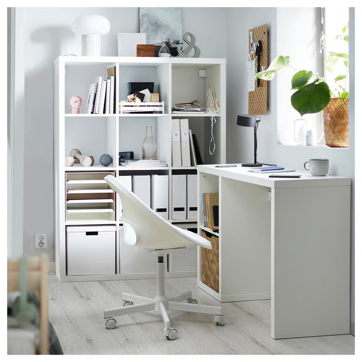 IKEA KALLAX Desk, black-brown, 43 3/4x15 3/8 "