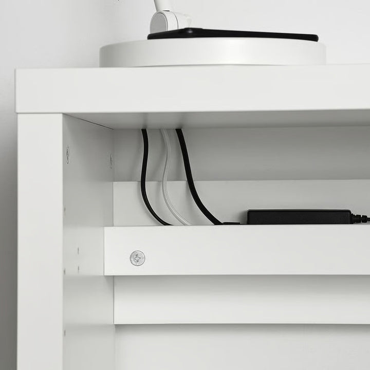 IKEA KALLAX Desk, black-brown, 43 3/4x15 3/8 "