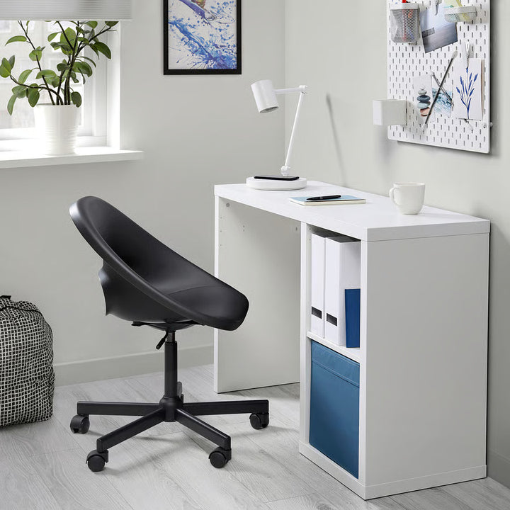 IKEA KALLAX Desk, black-brown, 43 3/4x15 3/8 "
