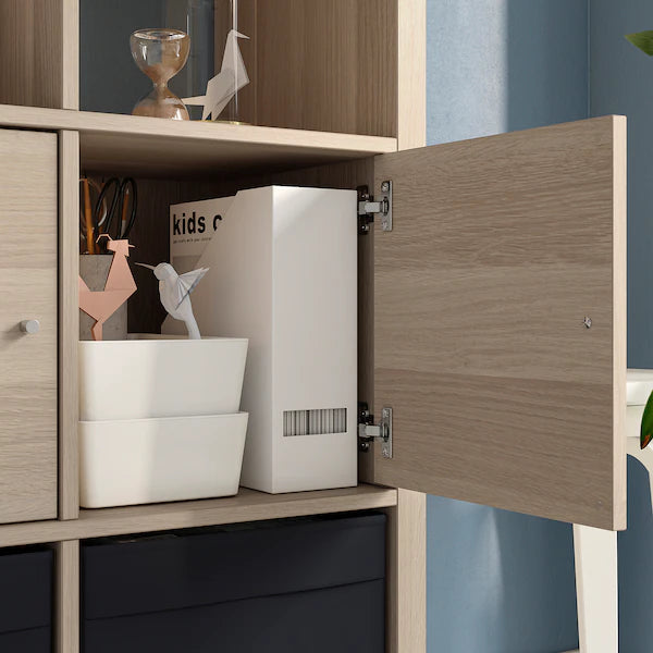 IKEA KALLAX / LACK TV storage combination, white stained oak effect, 88 1/4x15 3/8x57 7/8 "