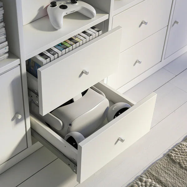 IKEA KALLAX / LACK TV storage combination, white, 88 1/4x15 3/8x57 7/8 "