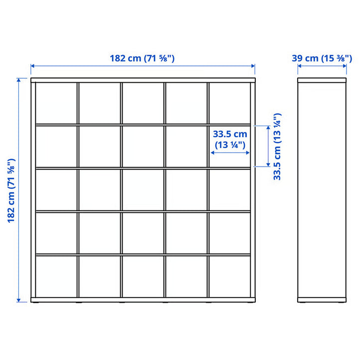 IKEA KALLAX / LAGKAPTEN Workstation, 71 5/8x70 1/2x71 5/8 "