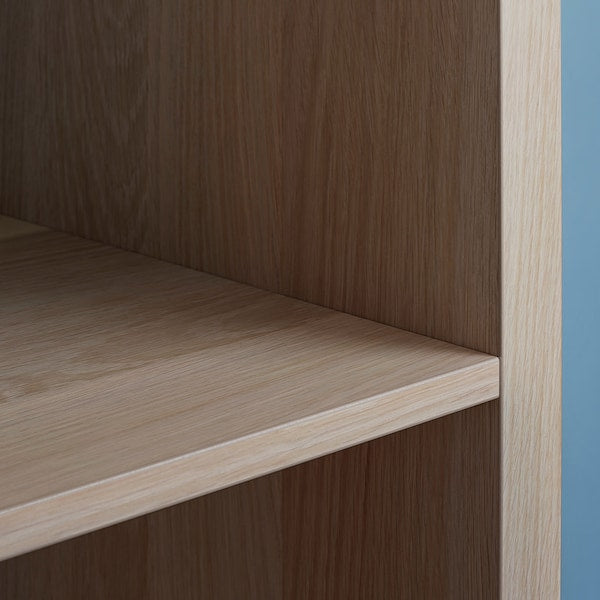 IKEA KALLAX TV unit, white stained oak effect, 57 3/4x23 1/2 "