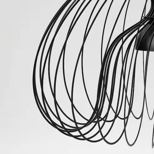 IKEA KALLFRONT / HEMMA Pendant lamp, black, 20 "