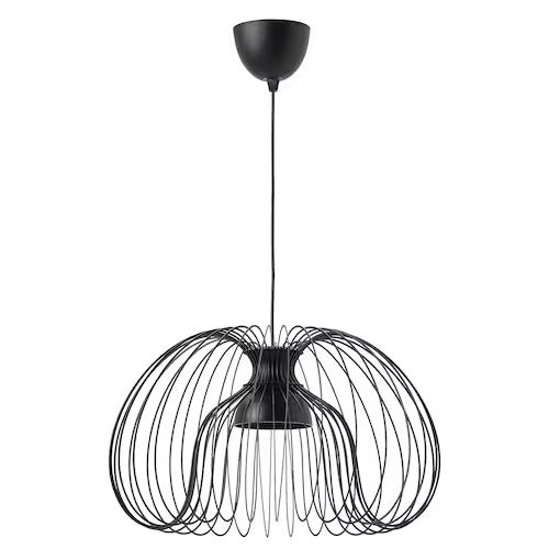 IKEA KALLFRONT / HEMMA Pendant lamp, black, 20 "