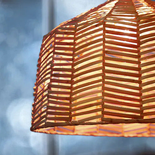 IKEA KAPPELAND / HEMMA Pendant lamp, rattan/black