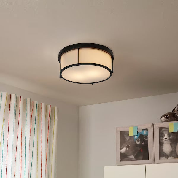 IKEA KATTARP Ceiling lamp, glass black