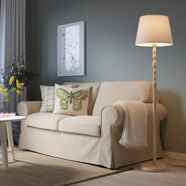IKEA KINNAHULT Floor lamp, ash/white, 59 "