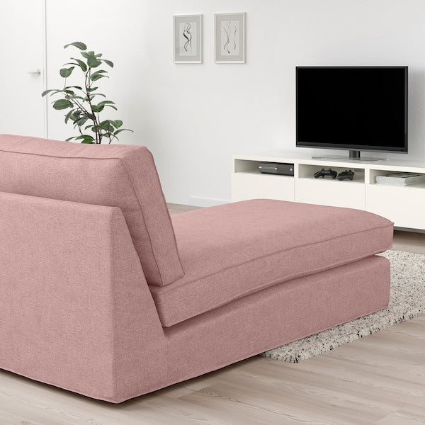 IKEA KIVIK Chaise, Gunnared light brown-pink