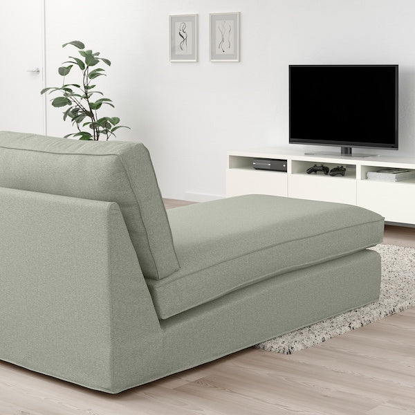 IKEA KIVIK Chaise, Gunnared light green