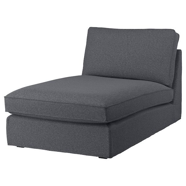 IKEA KIVIK Chaise, Gunnared medium gray