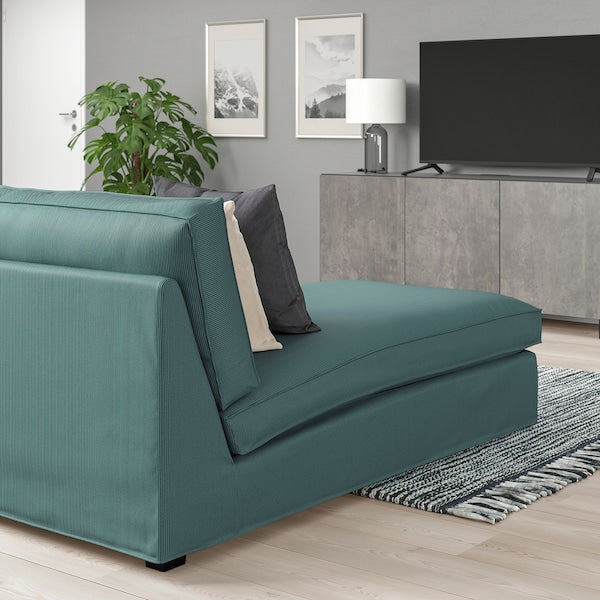 IKEA KIVIK Chaise, Kelinge gray-turquoise