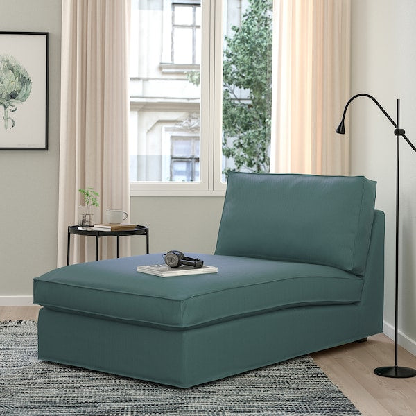 IKEA KIVIK Chaise, Kelinge gray-turquoise
